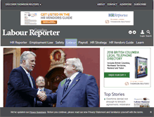 Tablet Screenshot of labour-reporter.com